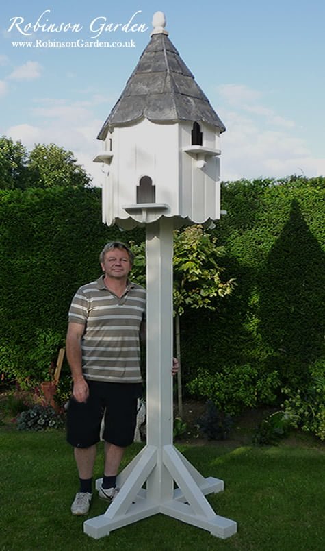 Robinson_Garden_Dovecote_Gallery_121 The Robinson Garden catalogue, displaying all of our bespoke garden products such as the Richmond seated arbour, dovecotes, bird tables, bird boxes, bird houses, wooden garden obelisks and more. Take a look at our catalogue on our website. Robinson Garden, bespoke garden products.