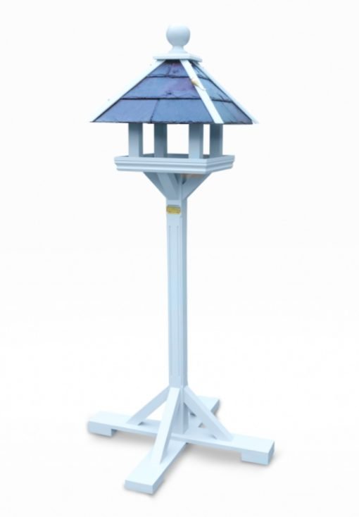 Phoenix Bespoke Wooden Bird Table Feeder hand painted using Farrow and Ball Paint. All hand crafted in England, UK_03